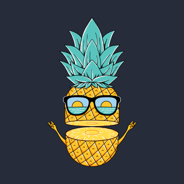 Pineapple summer sunglasses by coffeeman