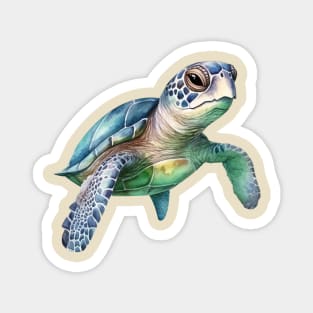 Aqua Turtle Magnet