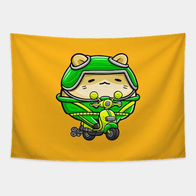 Cute Hamster Online Driver Tapestry by MEDZ