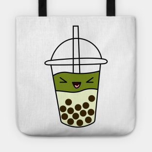 happy matcha boba cute Tote