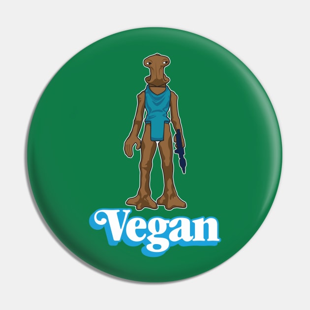 Vegan Hammerhead Pin by LeftCoast Graphics