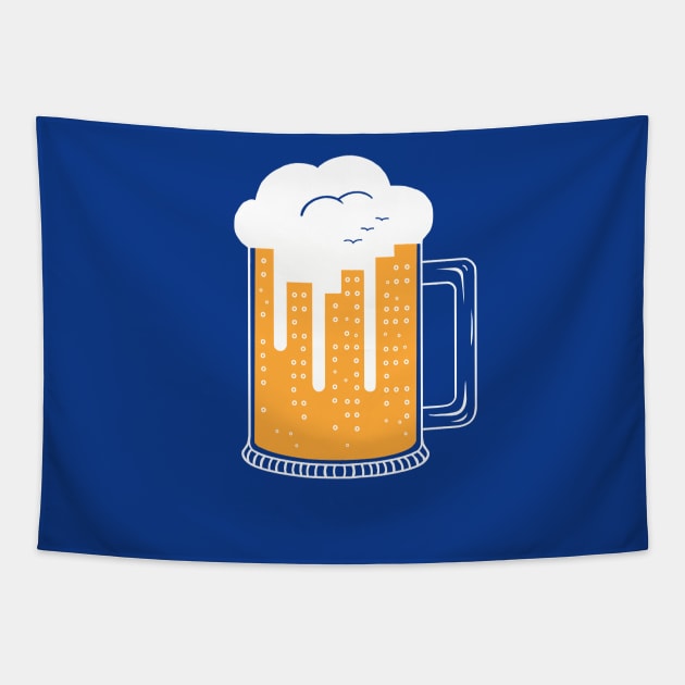 city beer Tapestry by coffeeman