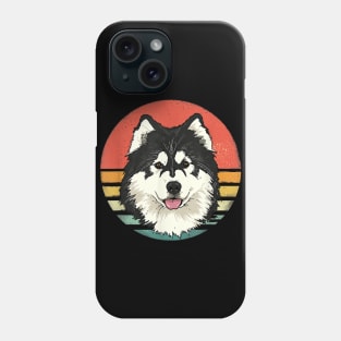 Retro Vintage Siberian Husky Dog Gifts Phone Case