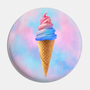 Carnival Cotton Candy Ice Cream Dream Pin