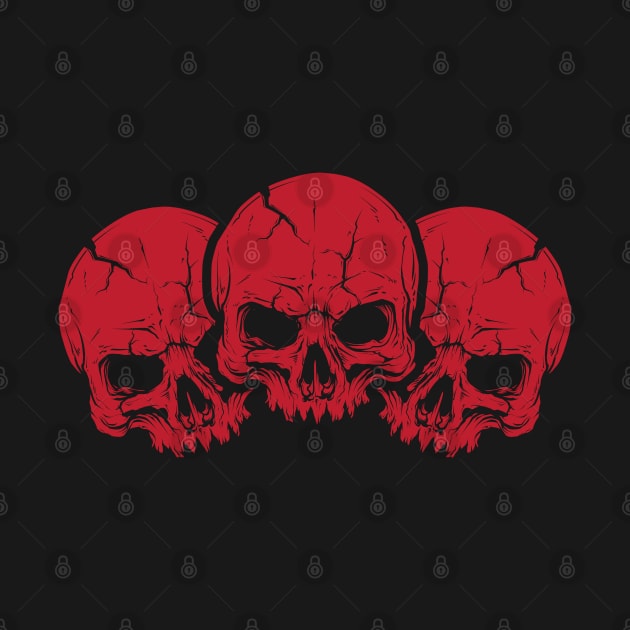 Red Skulls by MZeeDesigns