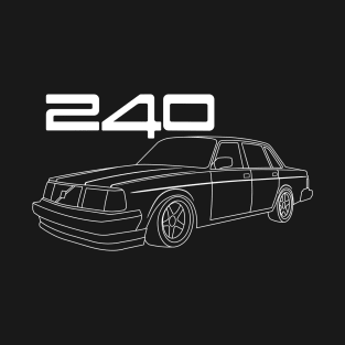 Volvo 244 White T-Shirt