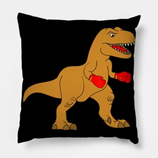 Boxing Dinosaur Saurus Pillow