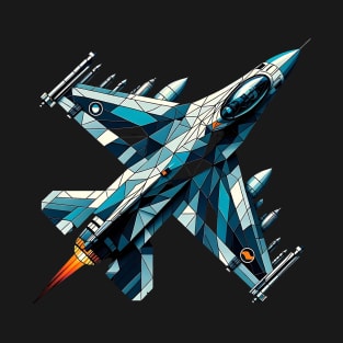 Tactical Geometric Raptor | F-22 Jet Fighter Tee T-Shirt