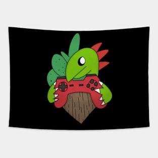 Dino Gamer Tapestry