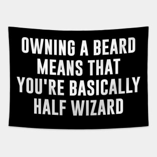 Owning a beard means that you're basically half wizard Tapestry