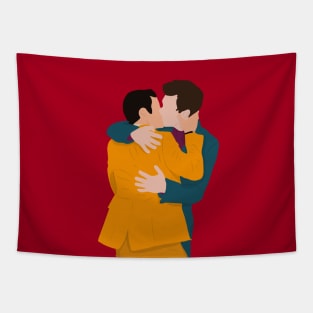 Klaine Engagement Kiss Tapestry