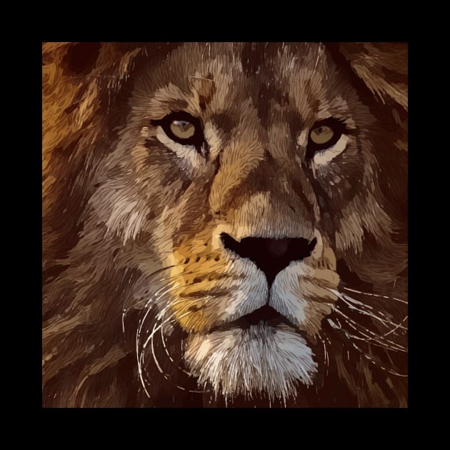 Majestic African Lion, The Lion King by artdesignmerch