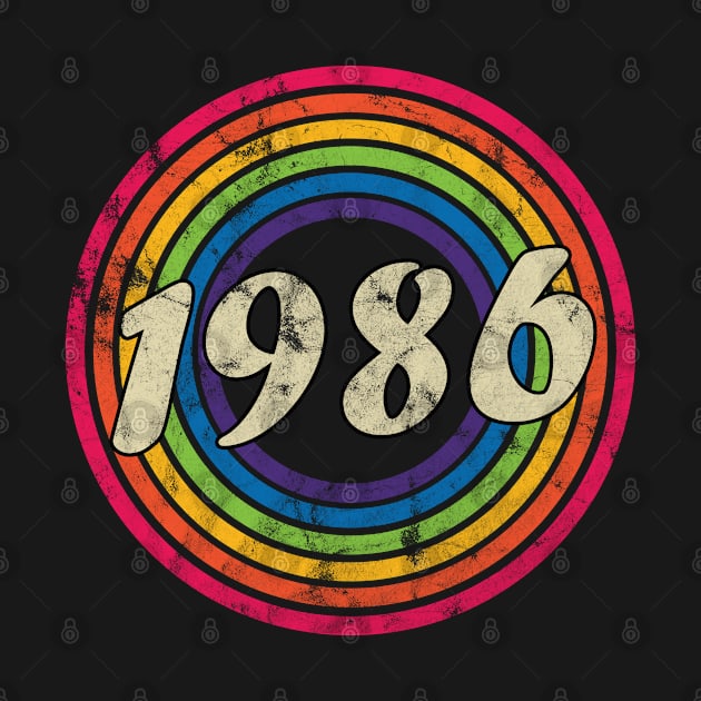 1986 - Retro Rainbow Faded-Style by MaydenArt