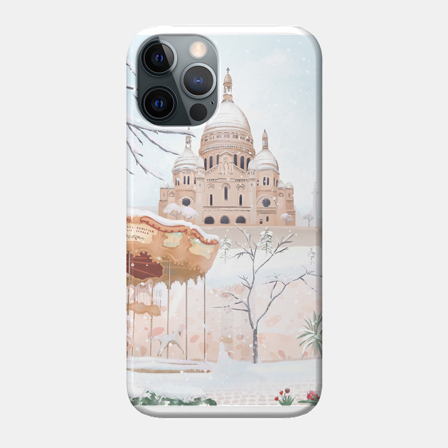 Winter in Paris - Paris France - Phone Case