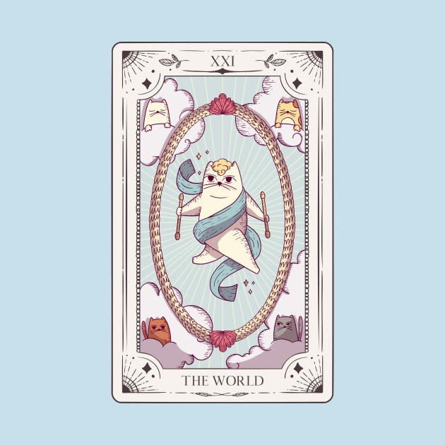 Cat Tarot Card Tarot Cards Cats by Tip Top Tee's