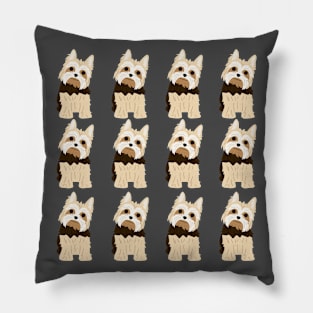 Yorkshire terrier cute pattern Pillow