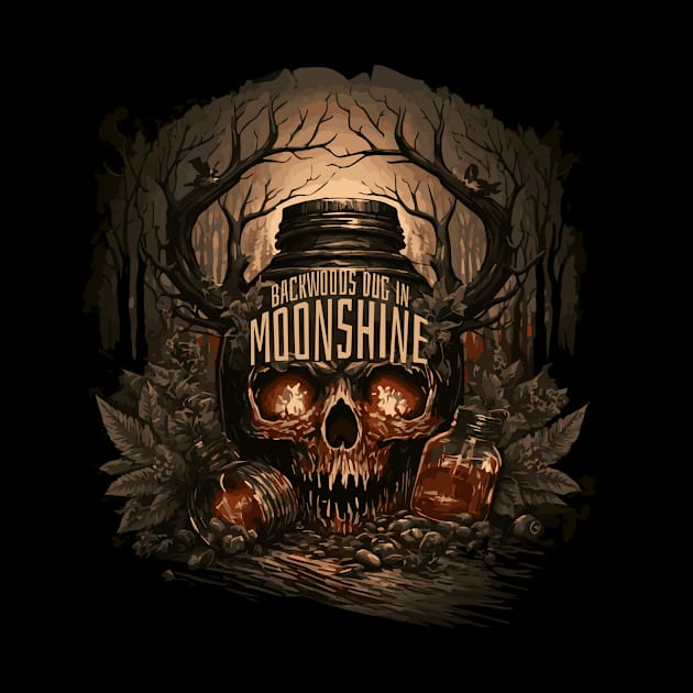 Backwoods Dig In Moonshine by Deadcatdesign
