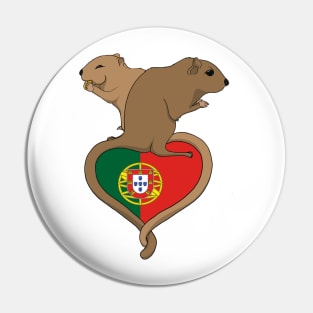 Gerbil Portugal (light) Pin