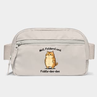Snarky Cat "Well, Folderol and Fiddle-dee-dee" nonsense Bag