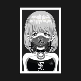 Anime girl, satanic pentagram otaku T-Shirt