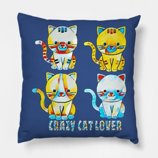 Crazy Cat Lover Pillow