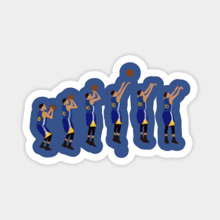 Steph Curry Jumpshot - Golden State Warriors Magnet