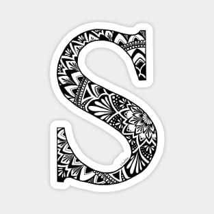 Mandala Letter Capital S Magnet