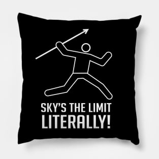 Javelin Throw "Sky’s the limit, literally!" Abstract Pillow