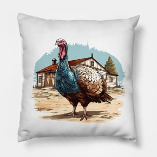 Farm Turkey Pillow