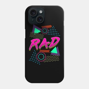 Rad 1980s Vintage Eighties Gift 80s Clothes For Women Men Phone Case