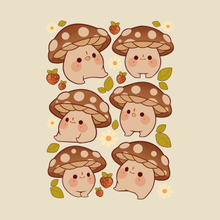 Mushroom And Strawberries T-Shirt