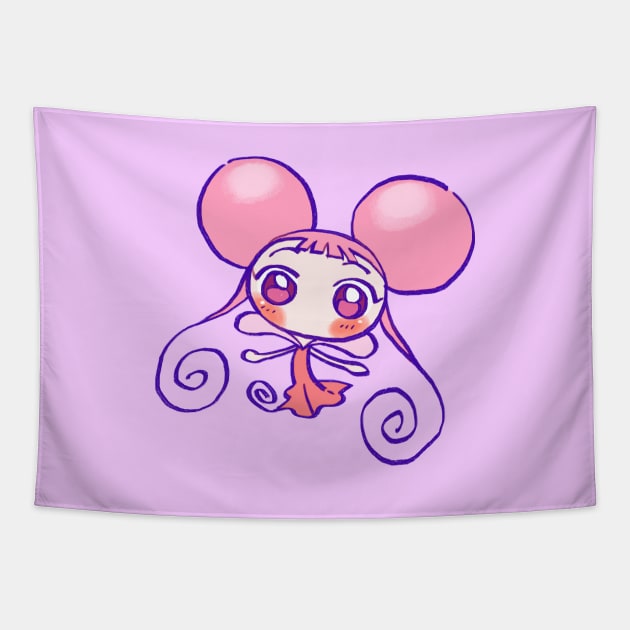 kawaii pink baby fairy dodo / ojamajo magical doremi anime Tapestry by mudwizard