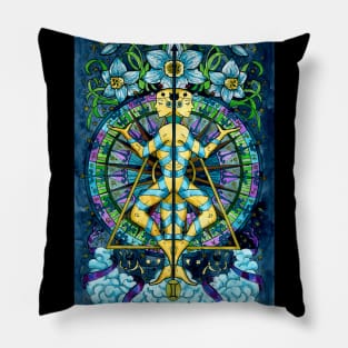 Gemini (Twins). Zodiac Design. Pillow