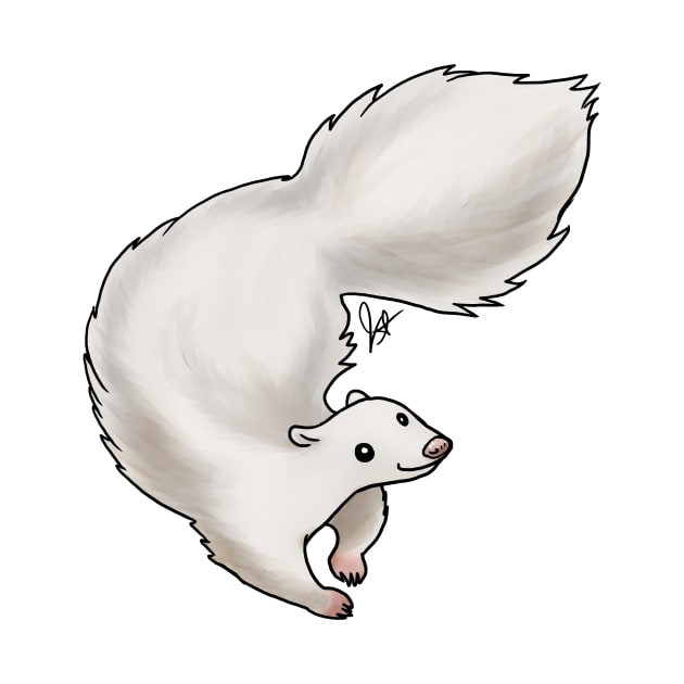 Mammal - Skunk - White by Jen's Dogs Custom Gifts and Designs