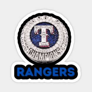 Texas Rangers World Series Ring Magnet