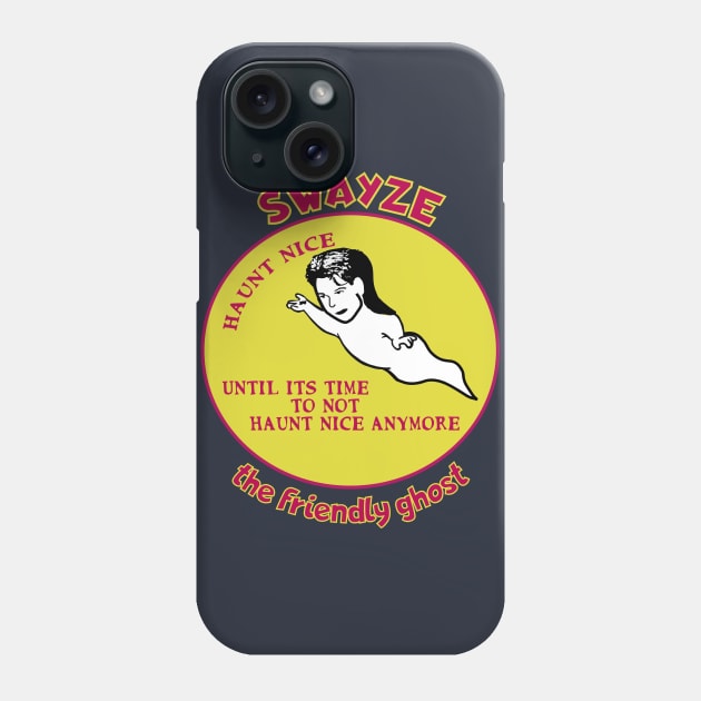 Swayze the Friendly Ghost Phone Case by MadmanDesigns