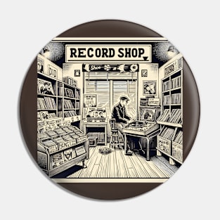 Record shop Pin