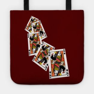 5 card Queen Of Spades Tote