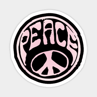 Retro Peace Sign Magnet