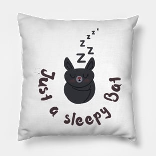 halloween sleepy friendly bat Pillow