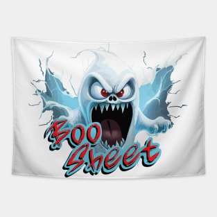 Boo Sheet Angry Ghost Tapestry