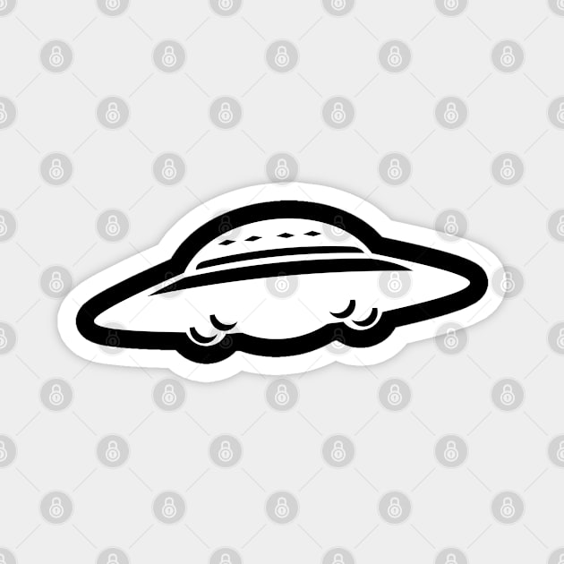 spaceship aliens space Magnet by ShirtyLife