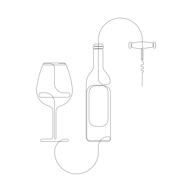 wine training - single line by addillum