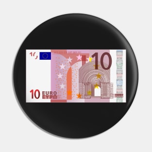 10 Euro Banknote Pin