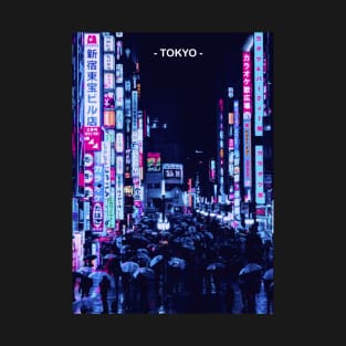 Tokyo Street Neon Synthwave T-Shirt