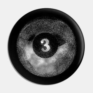 Lucky 3 Ball Graphic Pin