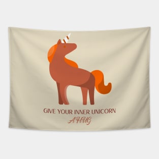 Give Your Inner Unicorn a Hug 1 Tapestry