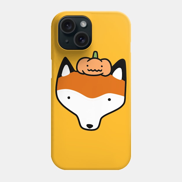 Pumpkin Fox Face Phone Case by saradaboru