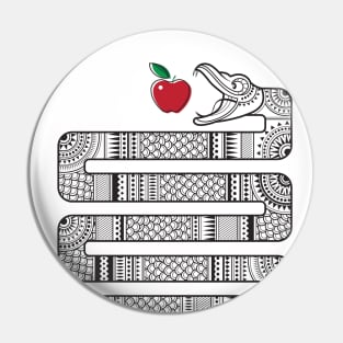 SNAKE AND APPLE Pin