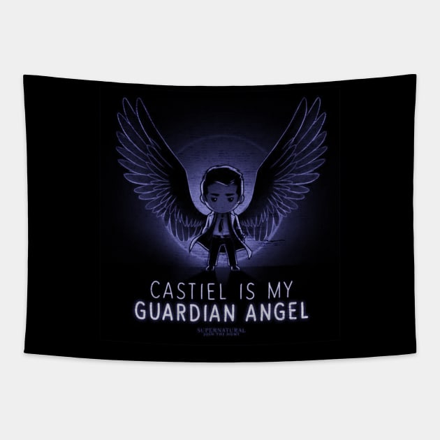 Castiel Is My Guardian Angel Tapestry by Talisarose.std